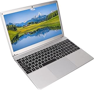 PC Portátil, Portátil de 15,6 Polegadas 8 GB 256 GB 100‑240 V 5G Banda Dupla WIFI 1920 X 1080 FHD para Escritório (Plugue dos EUA)