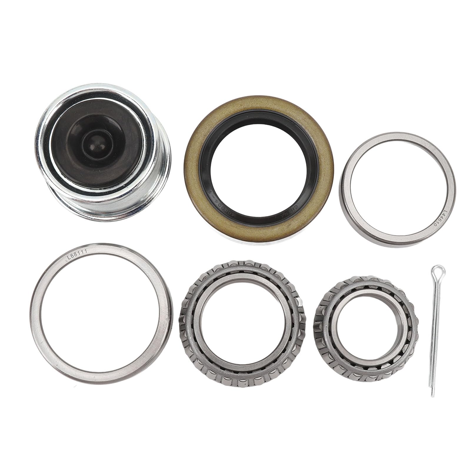 Trailer Axle Bearing Kit:Heavy Duty 3500 Lb Capacity,for 1 to 1/16in 1 to 3/8in Trailer Axles 84 Spindle,with 171255Tb Seals,Safe and Dependable,7Pcs