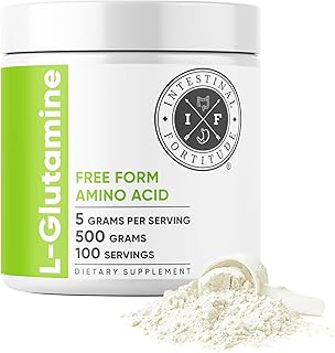 L-Glutamine Powder - Free Form L Glutamine Powder Supplement, Supports Gut Health & Digestive Wellness, Promotes Muscle & Immune Function, Unflavored, Non-GMO & Gluten-Free (500g)