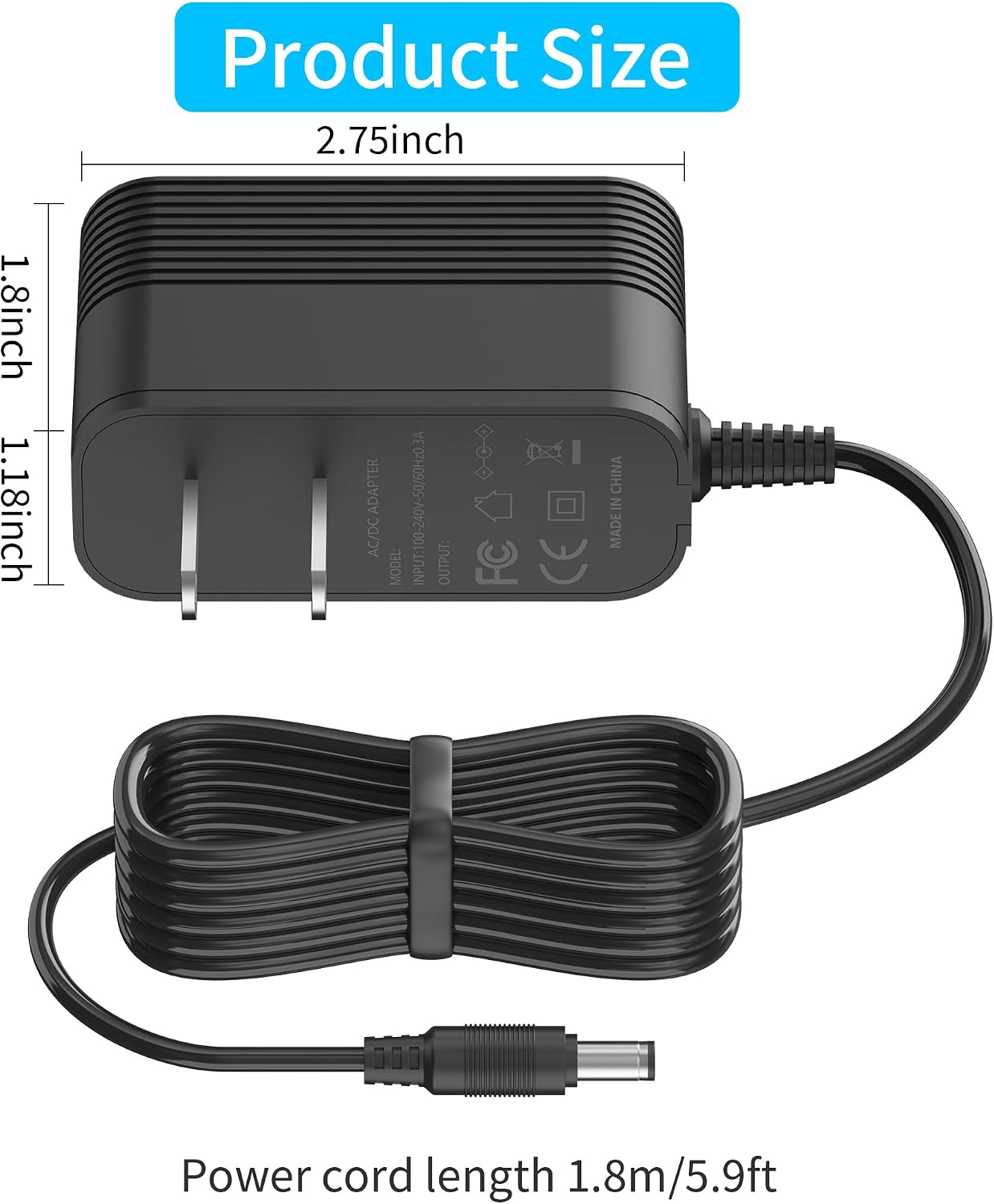 30V AC/DC Charger Compatible with Bissell 4039 4052 4173 Cordless Vacuum Cleaner DC25.2V Battery Stick Vacuum Power Supply