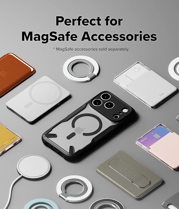 Ringke Fusion-X Magnetic for iPhone 17 Pro Max Case, [Compatible with MagSafe] Rugged Shockproof Scratch Resistant Anti-Yellowing Protective Bumper Cover with Precise Camera Cutouts - Black by Ringke - Image 9
