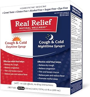 Cough & Cold Syrup Combo Daytime and Nighttime Formula, Jarabe para La TOS y Resfriado, Combinado de Dia y Noche, 3.4 Fl Oz (Pack of 2)