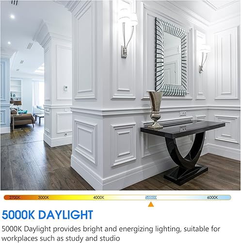 Miniatura 3 de Energetic - Bombilla LED GU24, forma A19, equivalente a 60 W (8.5 W), luz diurna de 5000 K, 800 lúmenes, no regulable, bombilla LED de 2 pines,