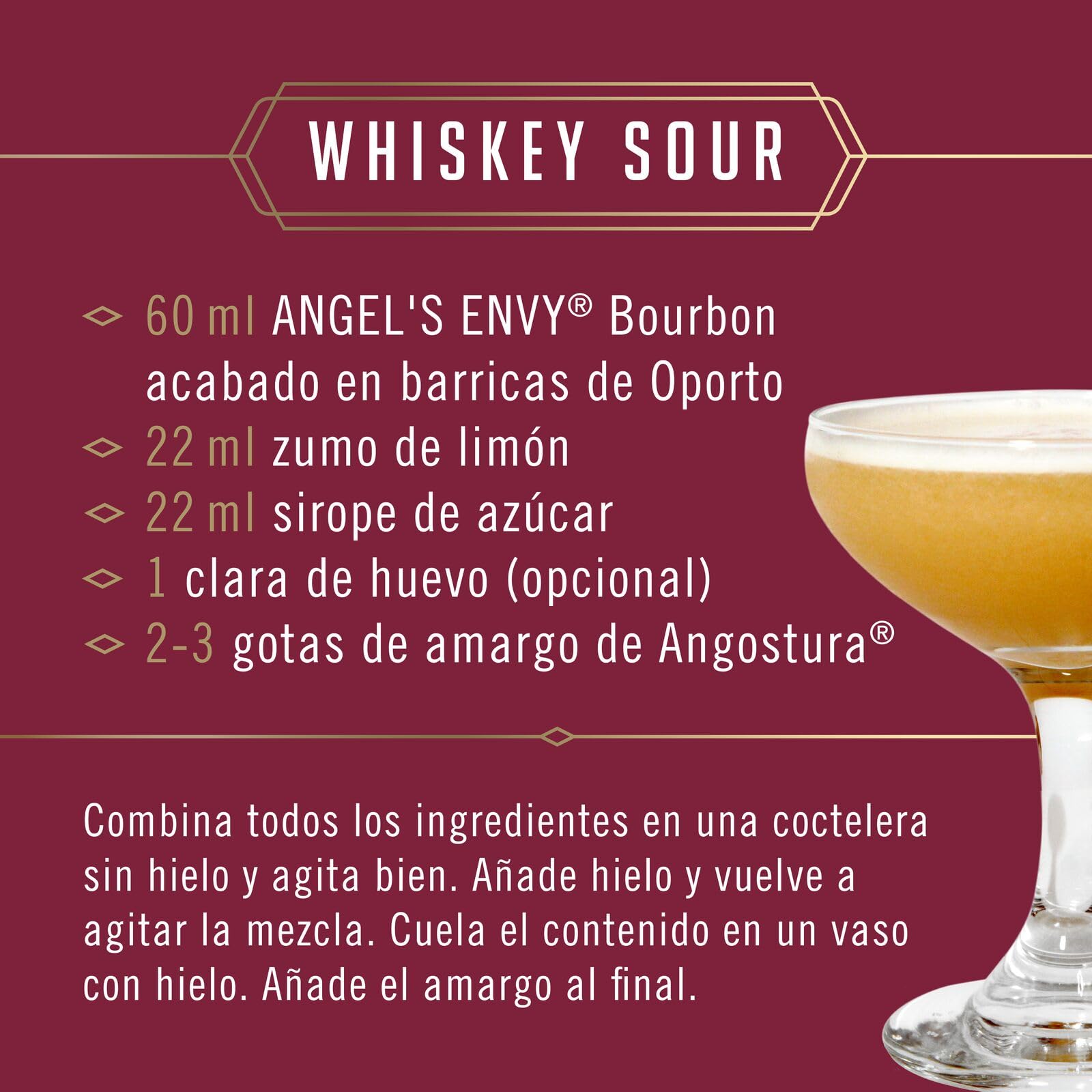 Angel's Envy Kentucky Straight Bourbon Whiskey, 43,3% ABV, 70cl / 700ml, acabado en barricas de vino de Oporto