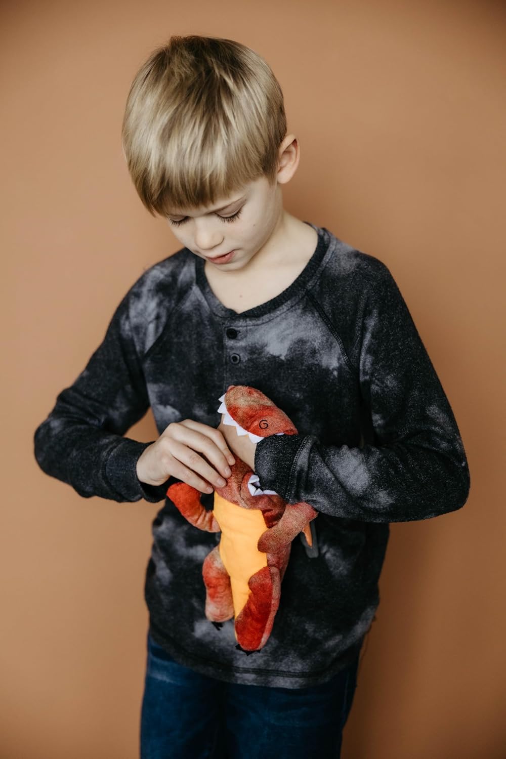 The Petting Zoo Red Dragon Stuffed Animal Plushie Slap Bracelet, Gifts for Kids, Slapstix Dragon Animals, Dragon Plush Toy 10 Inches, Medium, 723729