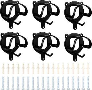 Black Horse Bridle Hook: 6 Pcs Horse Bridle Hooks Black Horse Bridle Rack Bridle Storage Hooks Horse Supplies, Bridle Bracket Bridle Holder Wall Mount for Tack Room Horse Barn Supplies