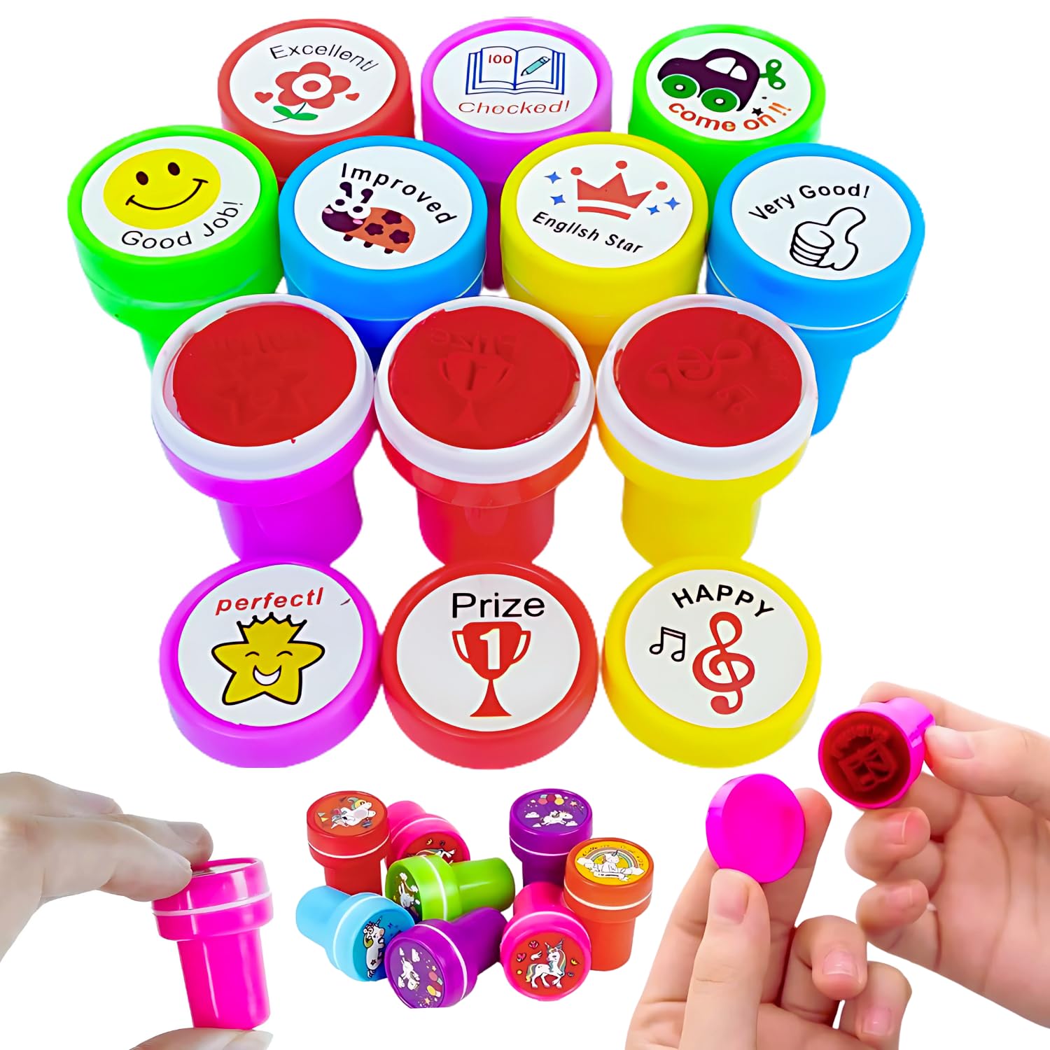 IncyWincy Motivational Stamps for Kids (4 Packs - 40 Pieces), Creative Craft Birthday Return Gift Educational Set, Inspirational, Self-Inking, Inspirational Stamp for Kids, Unisex Crafting Fun (B0CJTWCHW4) Amazon Price History, Amazon Price Tracker