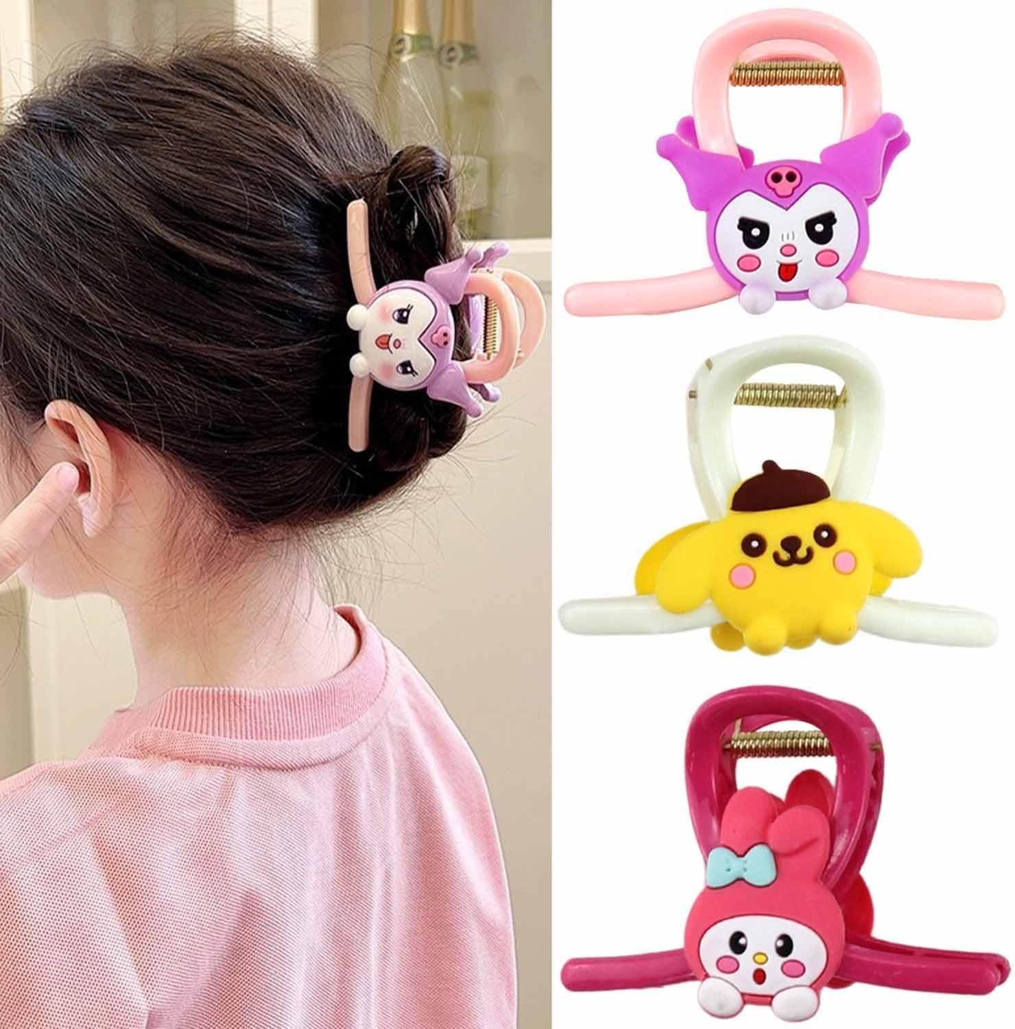 NAVMAV 1Pcs/Pack Cute Cartoon Design Large Hair Claw Clutcher Stylish Korean Hairstyle Clutch Claw Clips for Women & Girls Hair Accessories,Random Colors & Design Will Come 4