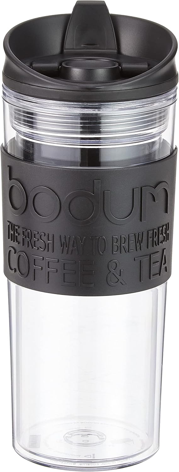 Bodum Travel Mug Insulated Plastic with Flip Lid 0.45 Litres