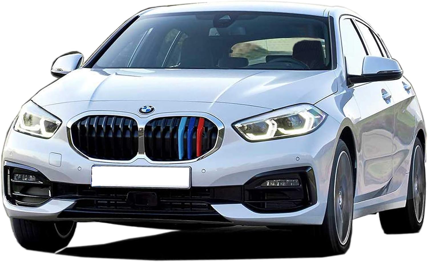 Lanyun Compatible with 1 series grill F40 accessories grill color grill insert trims grill stripes fit 2020-up F40 grill 116d 118i 118d 120d xDrive 135 with 7 vertical beam