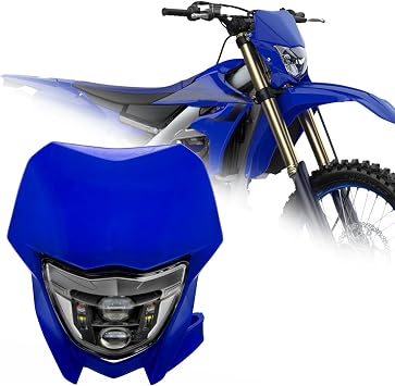 Dirt Bike Headlight LED Motorcycle Headlamp Kit with High Beam Low Beam DRL for Yamaha WR250 250F WR450 450F 2002-2025