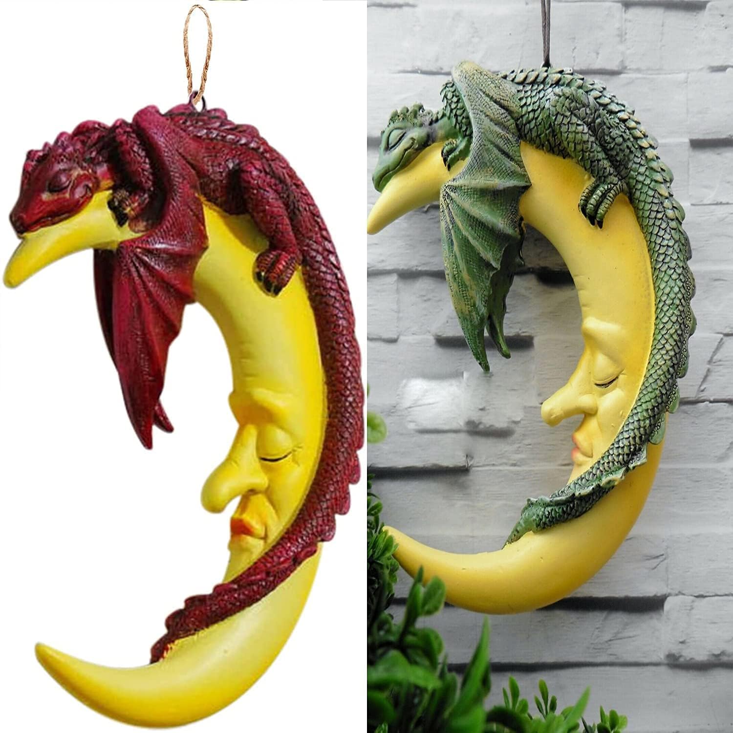 Leoye Sleepy Red Dragon Takes A On An Equally Crescen Nap Max 75 Off