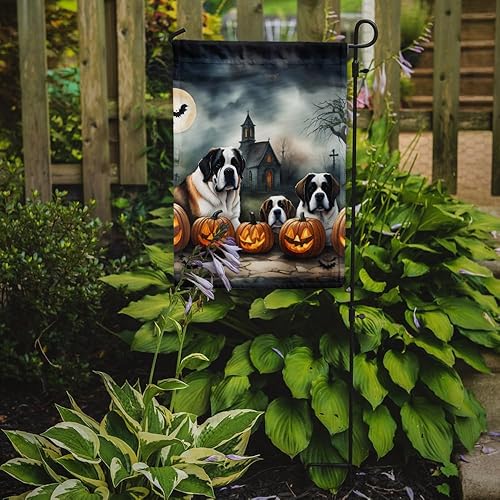 Miniatura 111 de Caroline's Treasures DAC2011GF - Bandera decorativa para jardín de Halloween con diseño de beagle para jardín, jardín, jardín, jardín, multicolor