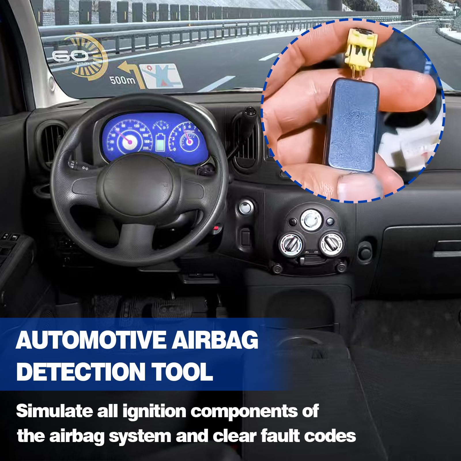 VOSSOT 6 Pezzi Airbag Simulator Universale Emulatore Airbag Auto per Test e Sostituzione, Strumento Diagnostico Auto Kit Riparazione Car Repair Tool, Simulatore di Airbag di Rilevamento