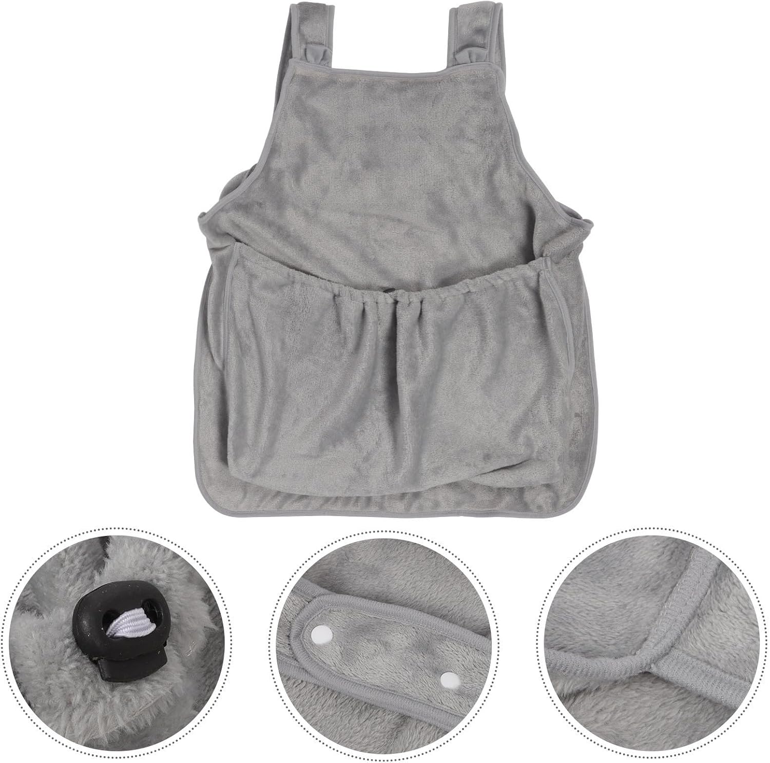Versatile Pet Sling Carrier Bag Made of Soft Arctic Velvets with Non-Sticky Fabric, for Small Dogs and Puppies During Outdoor Excursions and Travel