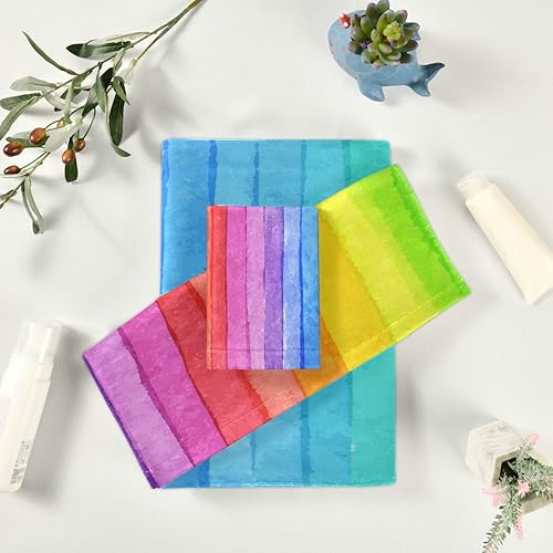 Vista 76 de ALAZA Juego de toallas de baño, toallas de fuego de agua de béisbol, 3 piezas, 1 toalla de baño, 1 toalla de baño, 1 toalla de mano, juego de 3