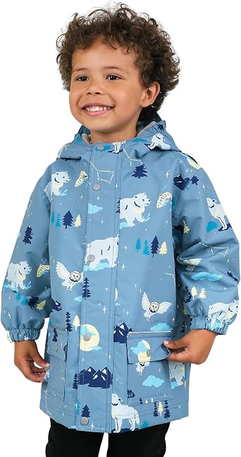JAN & JUL Waterproof Fleece Lined Rain Jacket, Raincoat for Toddlers and Kids