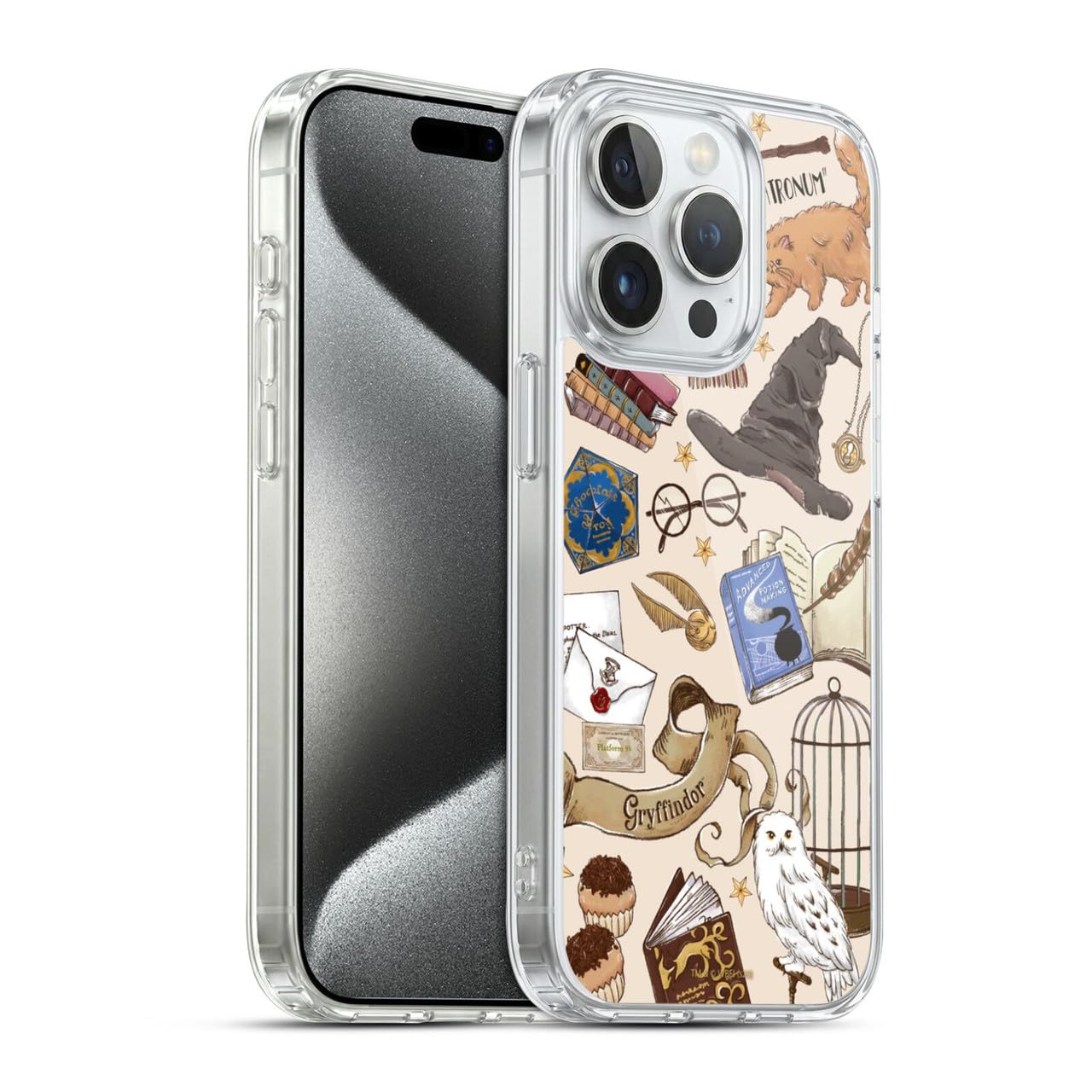 Head Case Designs Licenciado Oficialmente Harry Potter Patrón Luna Reliquias de la Muerte XXXVII Caso Funda de Gel Suave Compatible con Apple iPhone 12 / iPhone 12 Pro — view 64
