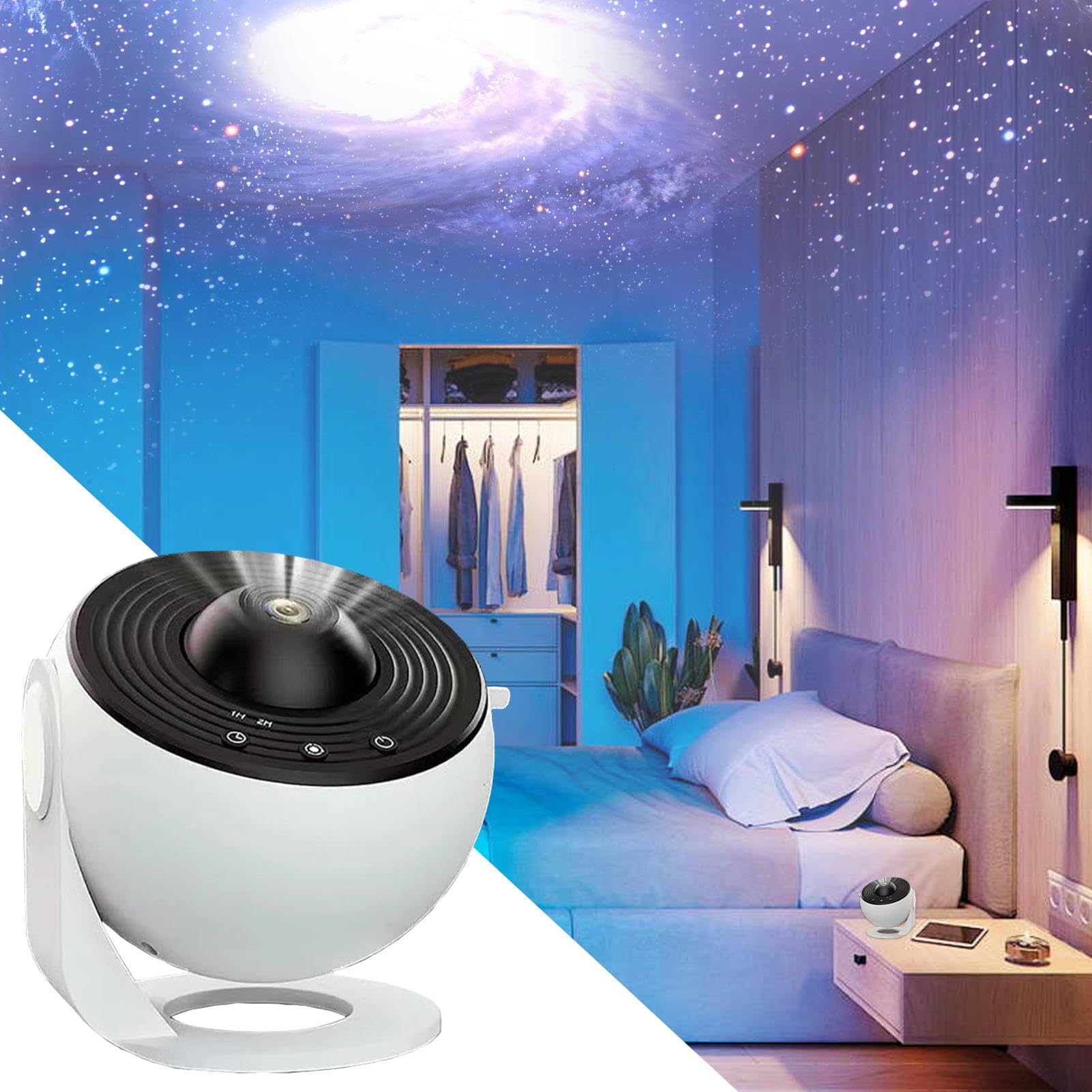 Proiettore di luce notturna a forma di stella, 13 in 1, proiettore, luce notturna a soffitto con stelle stellate, lampada a LED con timer per adulti, tutte le età, amici