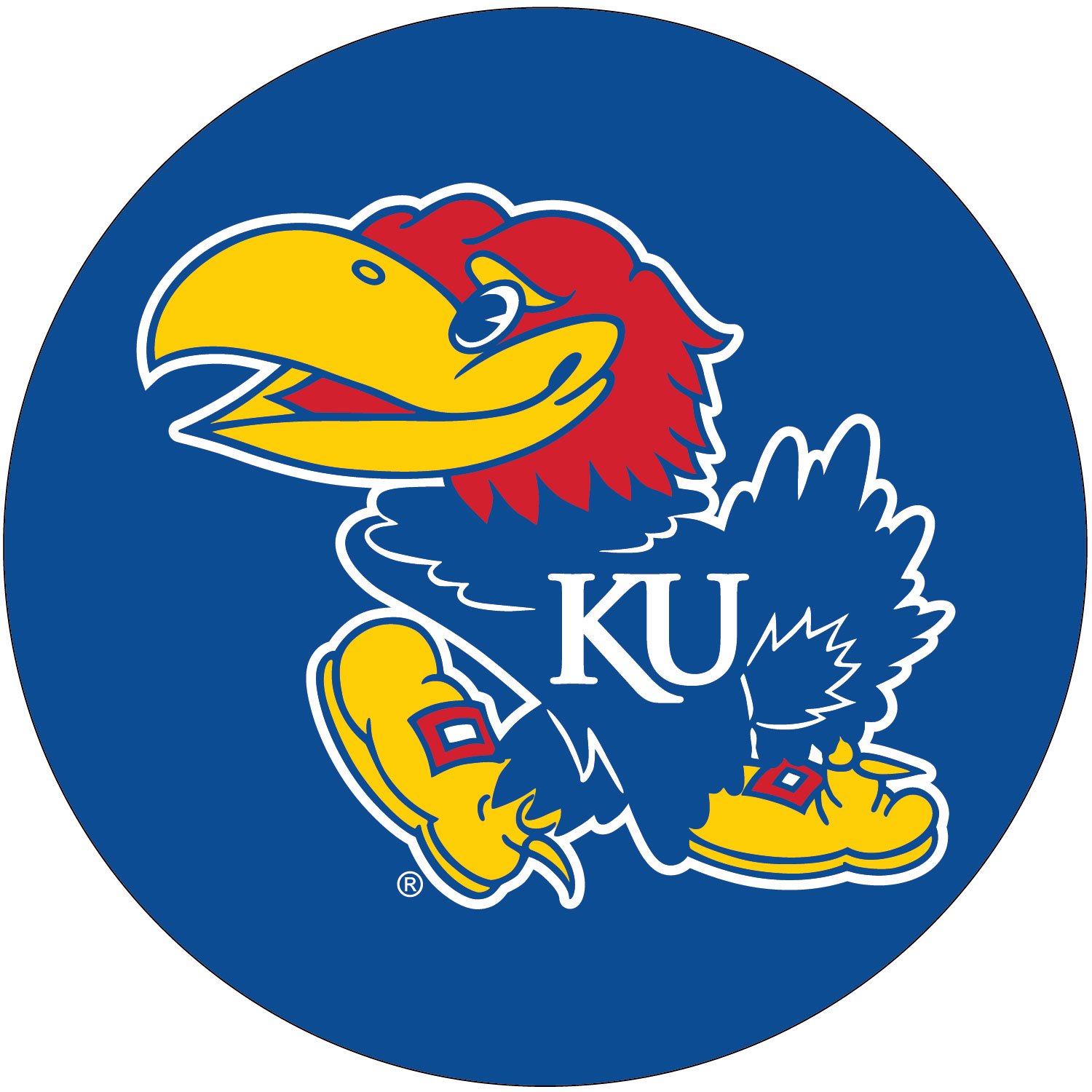 Kansas Jayhawks 10 Inch Round Magnet Officially Licensed Collegiate Product