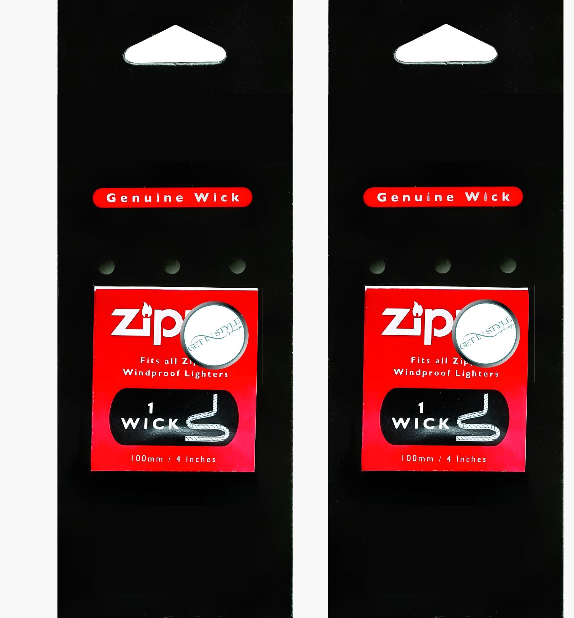 2x Wicks, 100 mm, Original Replacement Part for Windproof Lighters, Accessory – Bundled by GetInStyle Shop