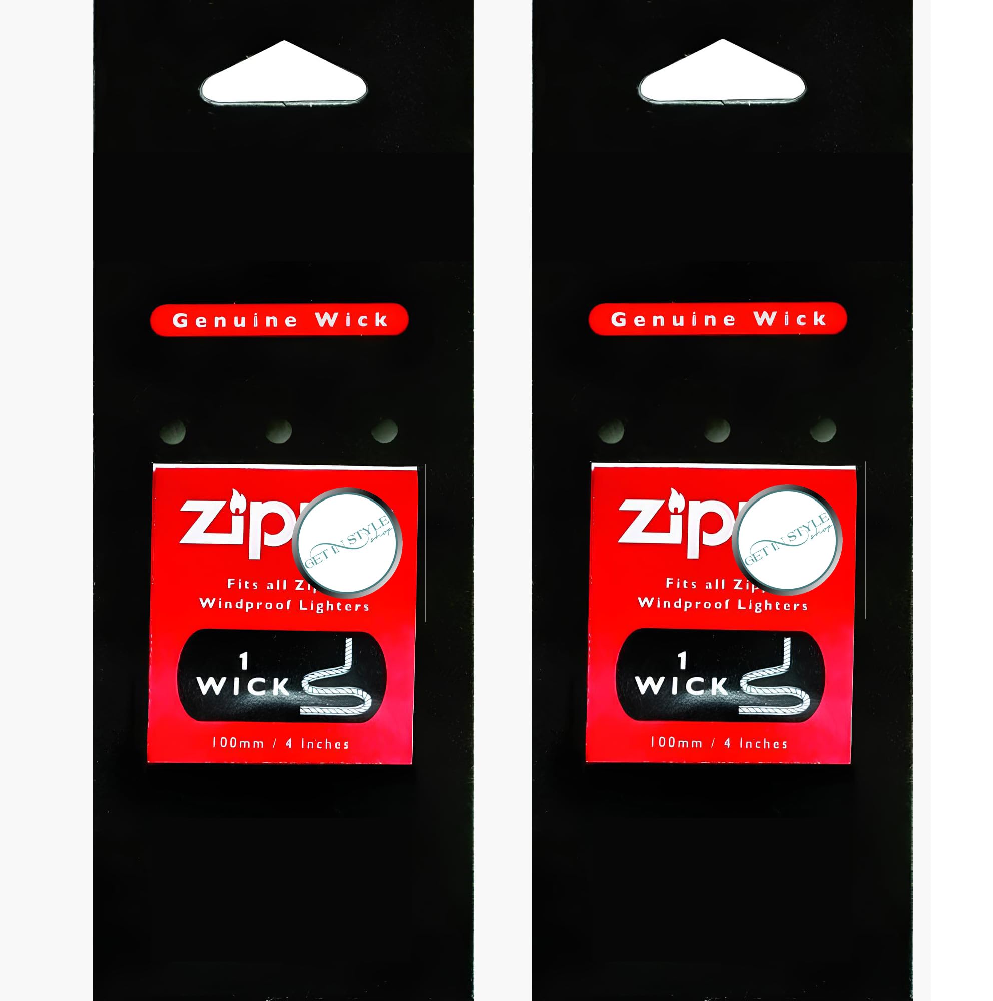 2x Wicks, 100 mm, Original Replacement Part for Windproof Lighters, Accessory – Bundled by GetInStyle Shop
