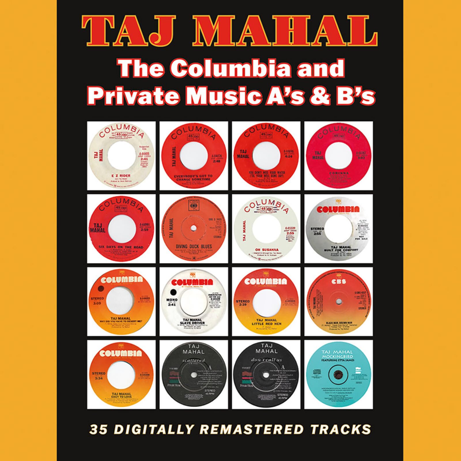 Taj Mahal Columbia and Private Music A's & B's Double CD NEW