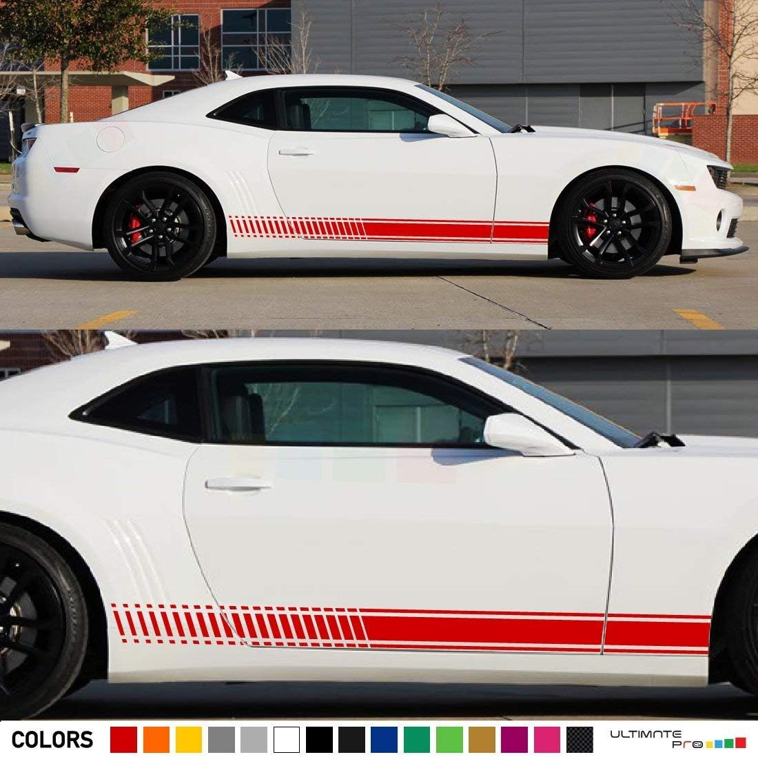 Set Racing Side Stripes Stickers Decals Compatible with CHEVROLET CAMARO