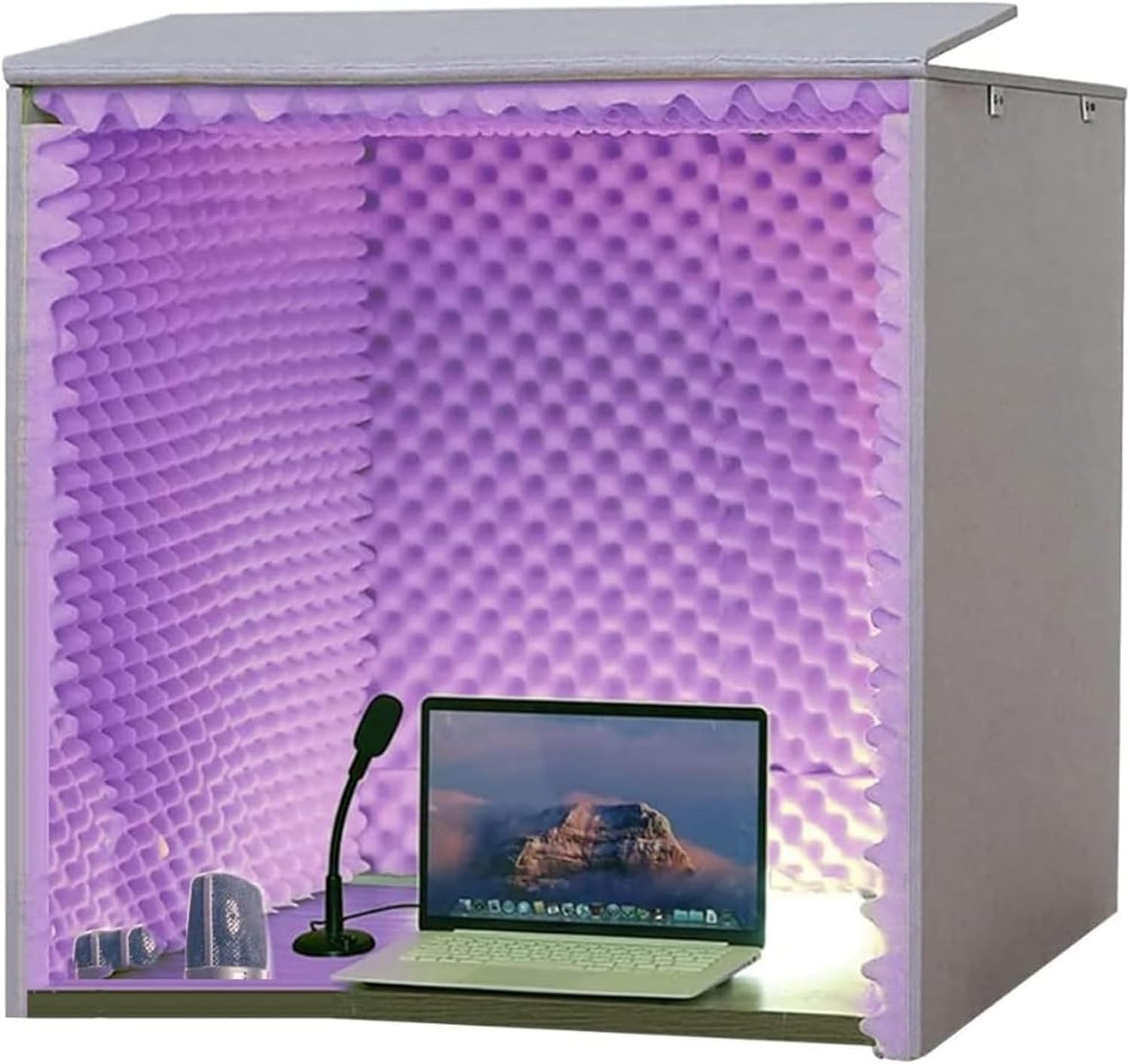 Aufnahmestudioausrüstung, Isolationskabine, hochdichter absorbierender Schaumstoff for Filtern von Gesang, schalldichte Schaumstoffplatten, zur Eliminierung der Reduzierung von Raummischungsgeräuschen