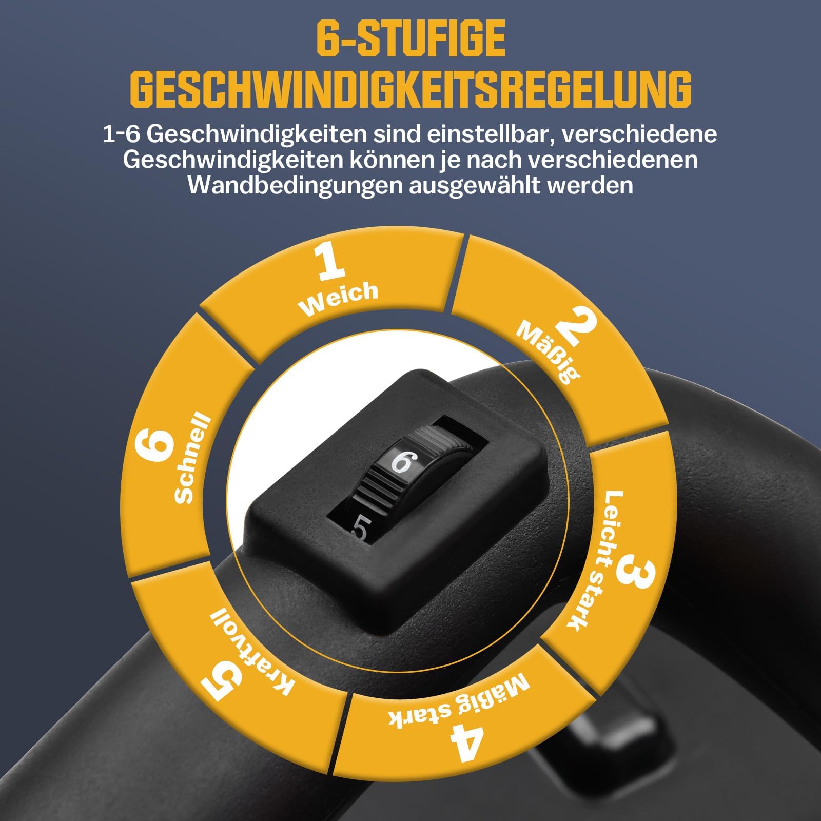 1680W 2in1 Elektrisch Putzglättmaschine & Rührwerk Ø380mm 280-2800UPM | 6 Gang, LED Putzbearbeitungsmaschine, Poliermaschine Putzmaschine Wandschleifer Betonglätter Beton Mörtel Rührer Handrührwerk