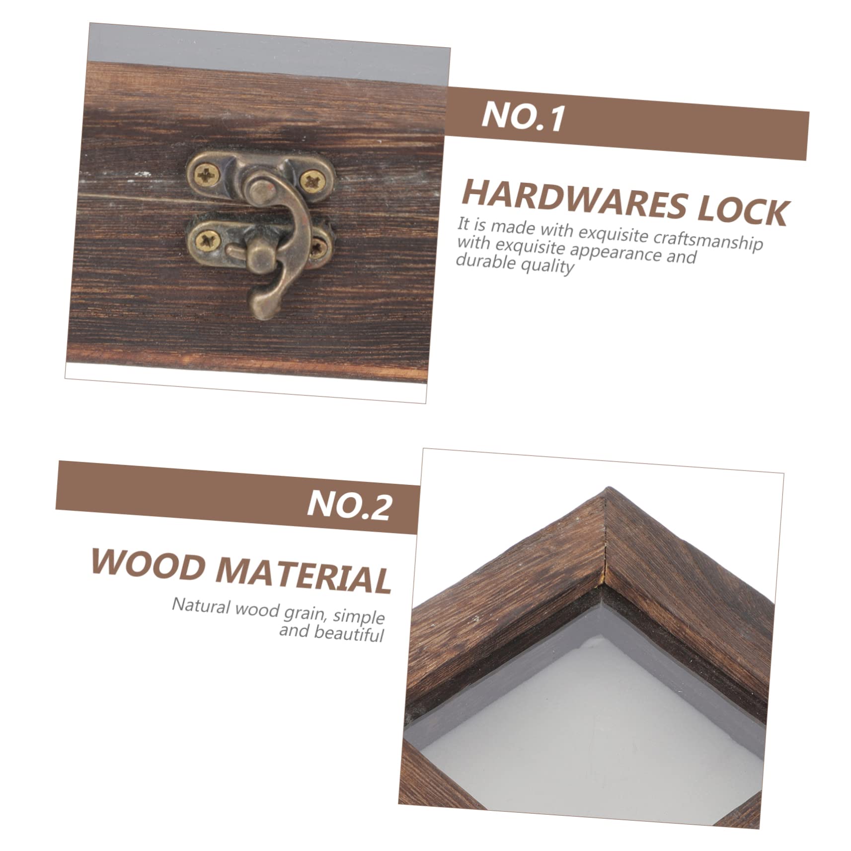 TOGEVAL Box Butterfly Specimen Box Jewelry Display Case Insect Specimen Case Lid Sample Container Plant Specimen Storage Jewelery Organizer Pinning Kit Display Cabinet Cage Retro Acrylic