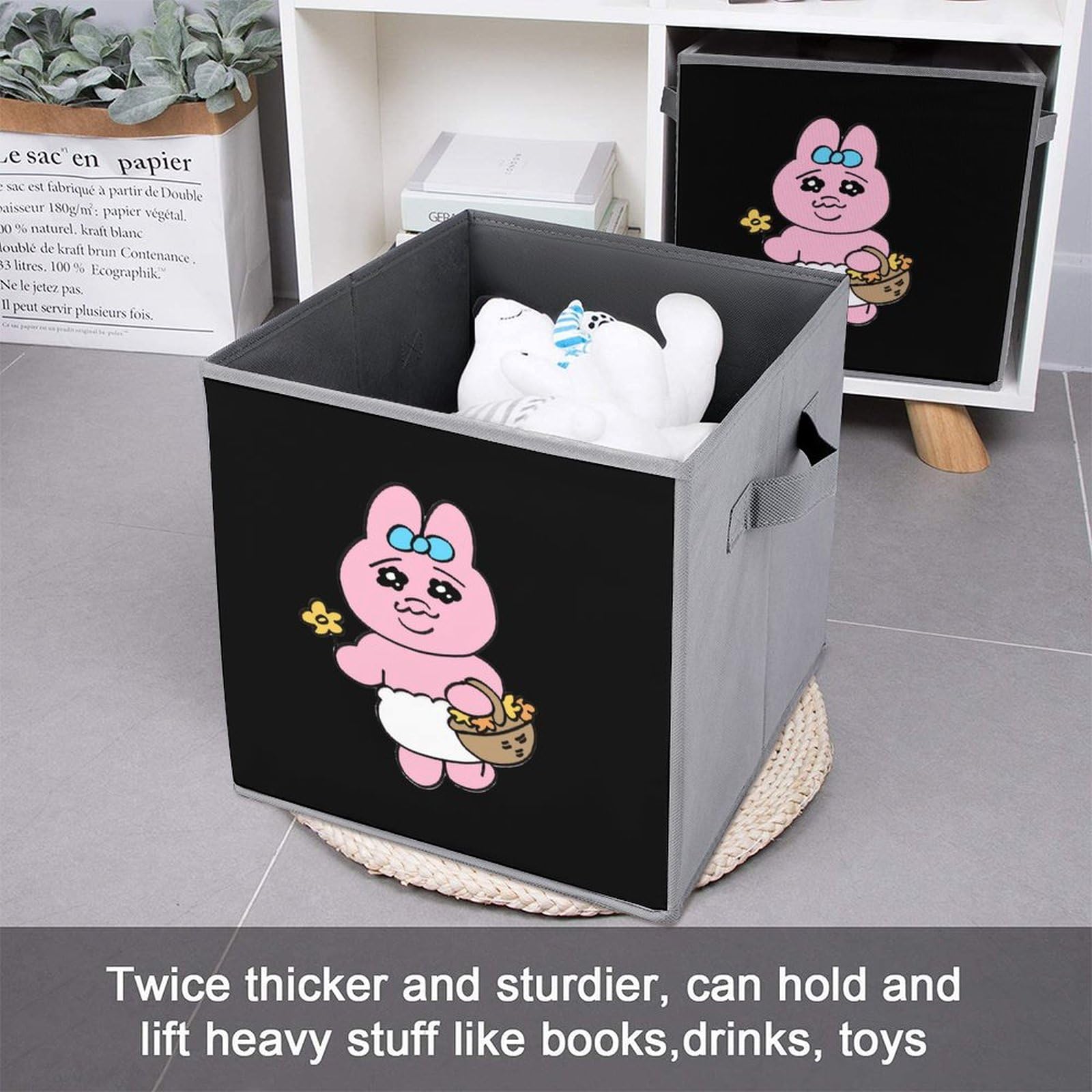 Amazon｜収納ボックス おぱんちゅうさぎ 収納バッグ 衣装ケース