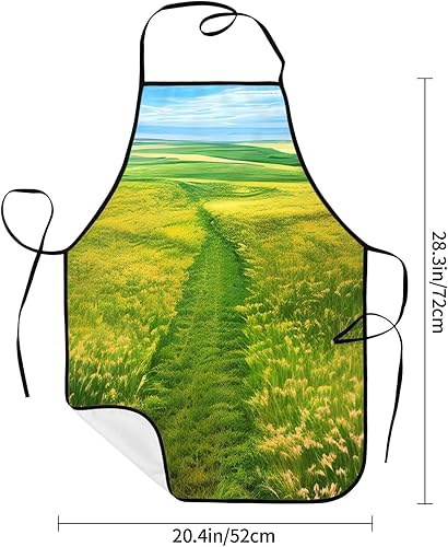 Miniatura 6 de DTGPRO Grassland Paths Apron. Soft And Skin -Friendly, With Pockets, Which Can Be Convenient To Place Items To Be Used At Hand.