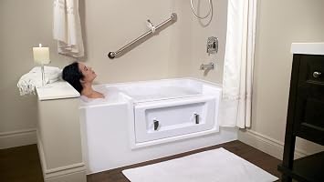 Full Convertible Accessibility Kit | Bath to Shower Conversion System for Senior Safety (Wide)