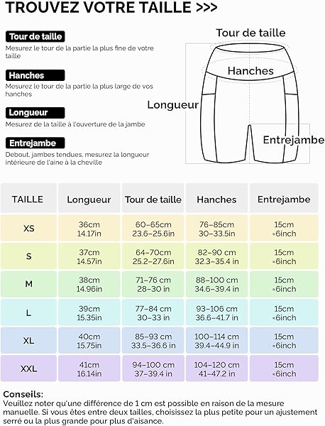 Yogaration Short de Sport Femme Taille Haute, Short Running avec Poches, Legging Court Push up sans Couture, Shorts de Sport Anti Frottement Opaque Pilates Fitness Gym - 4