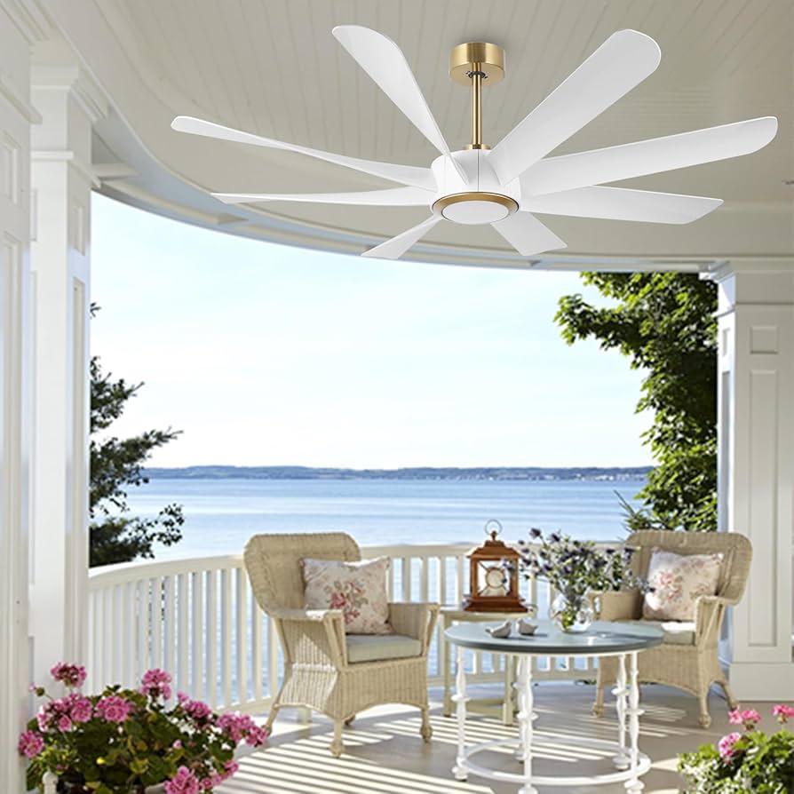 Amazon.com: OFANTOP 60 Inch White Gold Ceiling Fan with