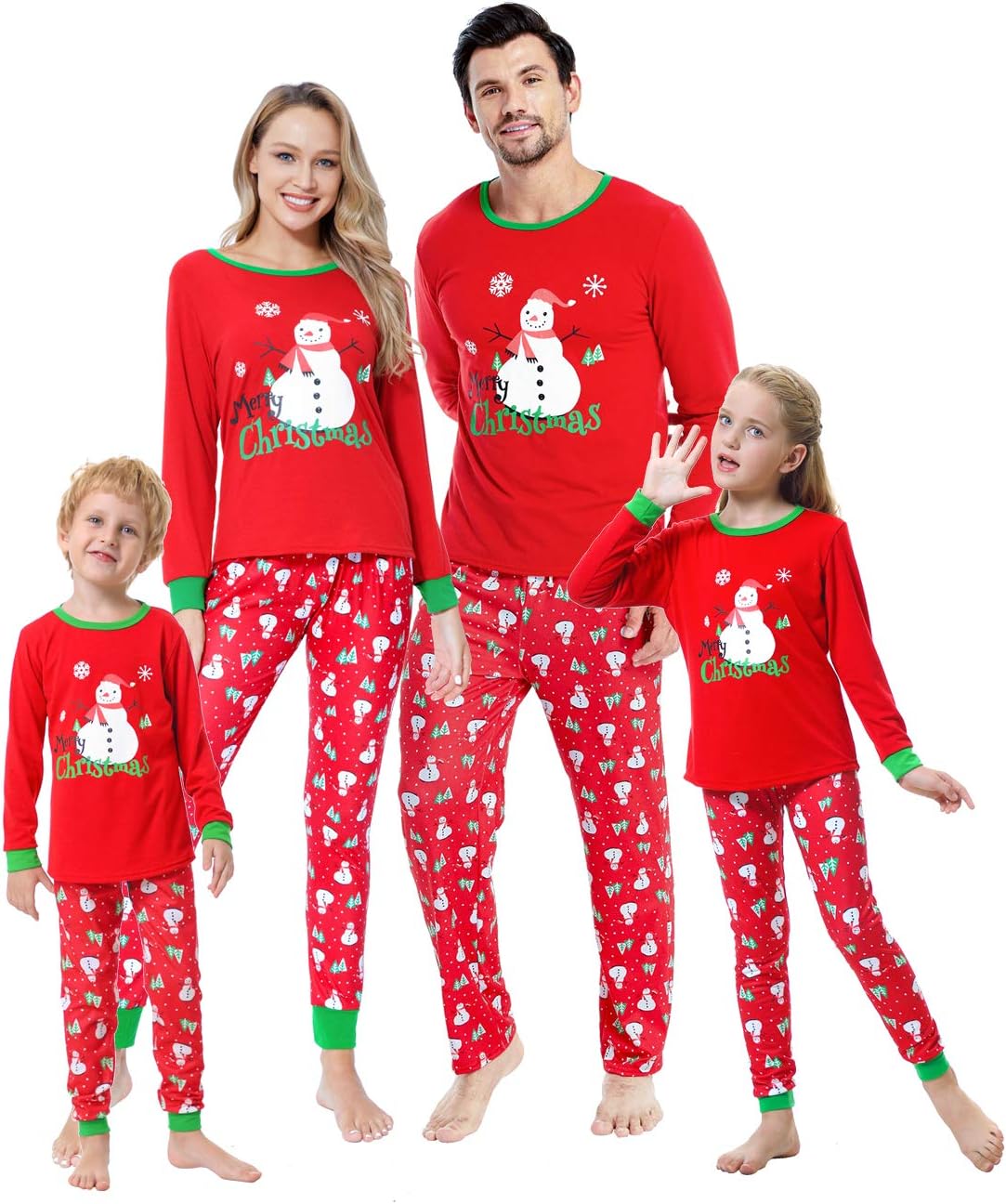 YIJIU Christmas Pajamas Cute Deer Print Long Sleeve Totem PJS Set