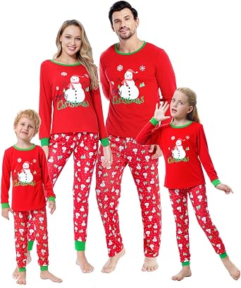 YIJIU Christmas Pajamas Cute Deer Print Long Sleeve Totem PJS Set