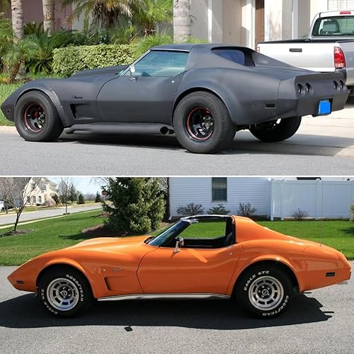 Miniatura 6 de Lente ahumada para 1974-1979 Chevy Corvette C3 parachoques trasero y delantero lado lado marcador carcasas de luz 4 unids