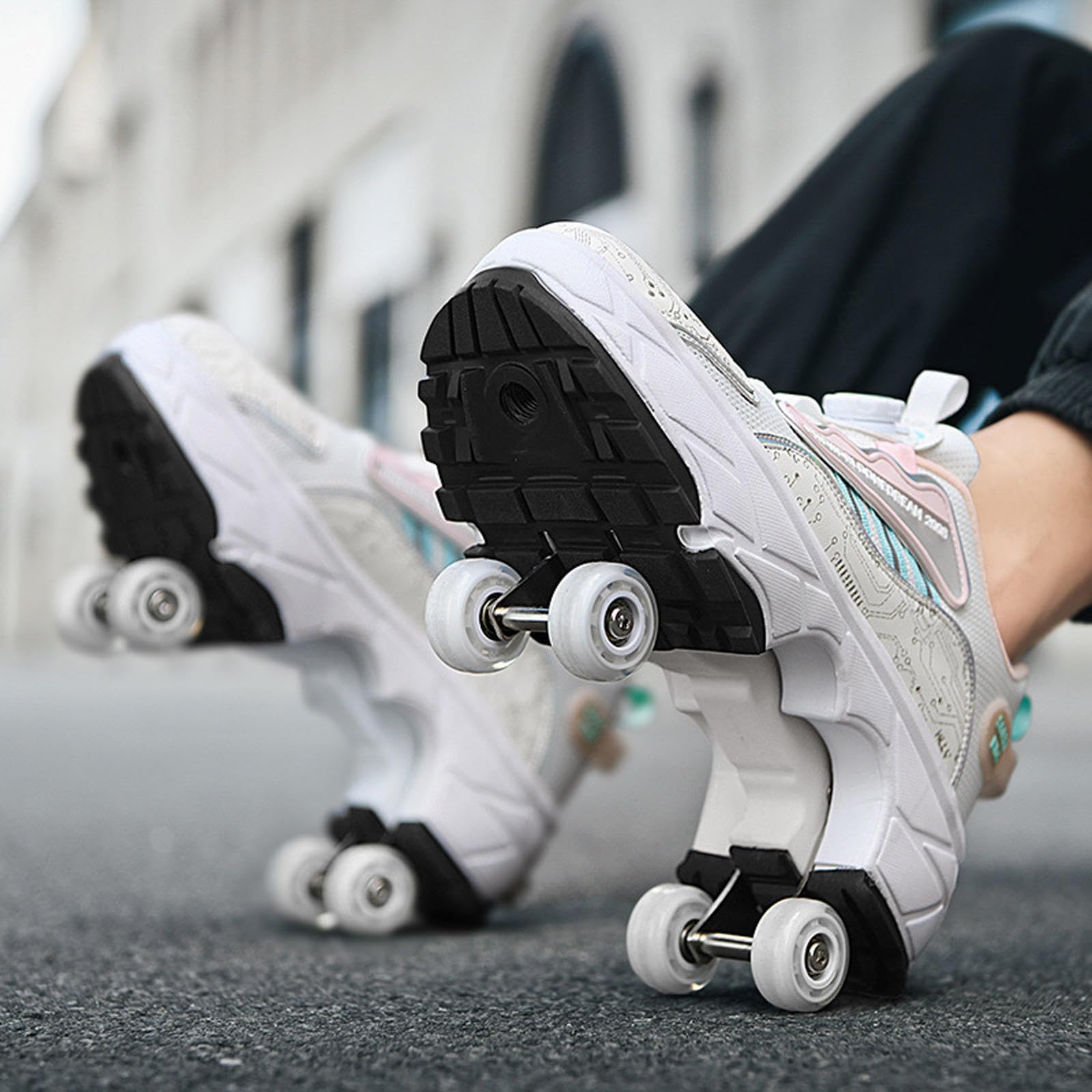 StejaR Rollschuhe Schuhe Rad Schuhe für Jungen Mädchen Erwachsene Rollschuhe Schuhe mit Rädern Flexible Schlittschuhe als Geschenk,40