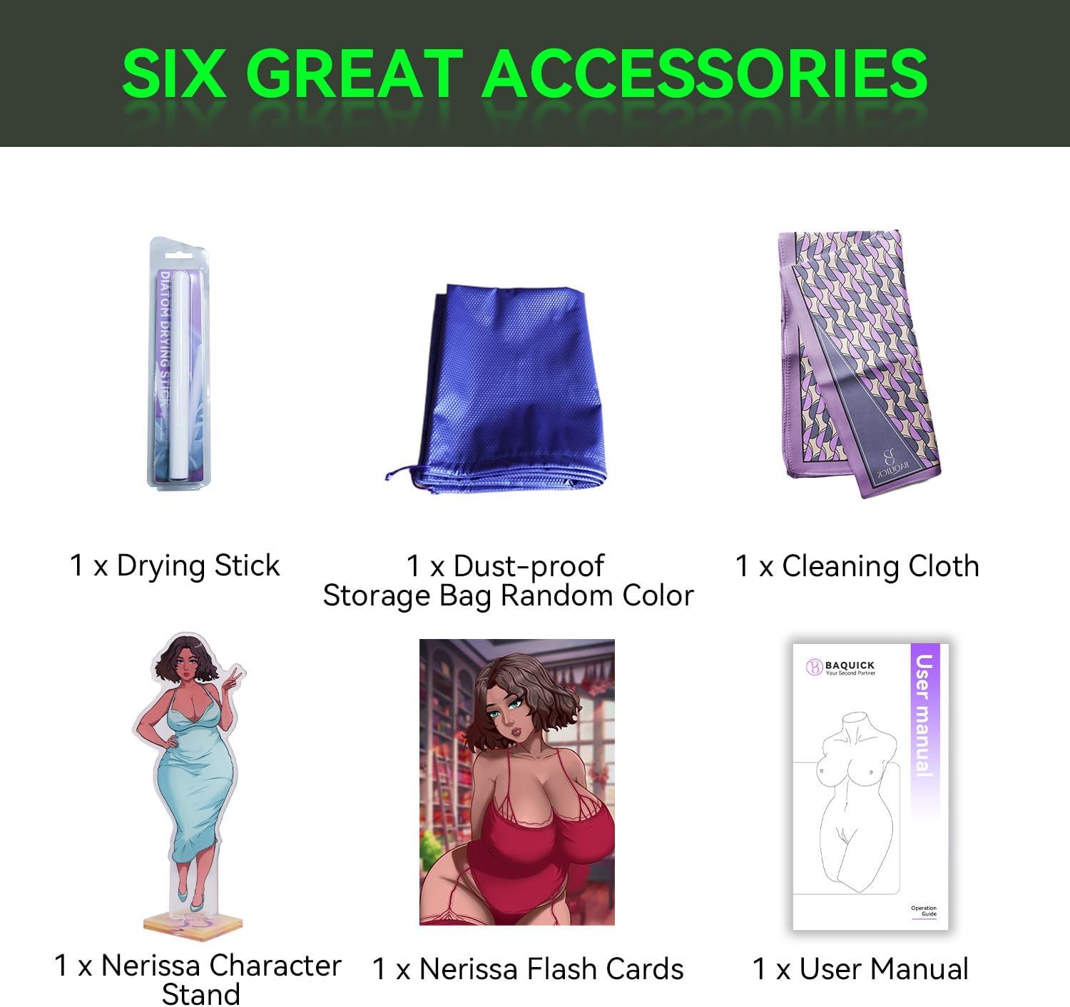 Baquick 17LB BBW Fat Brown Sex Doll - 1:1 Scaled Down Nerissa Design, Realistic Pussy Ass Sex Toy for Men with Dual Vagina & Anal Channels,Male Masturbator with Accessories