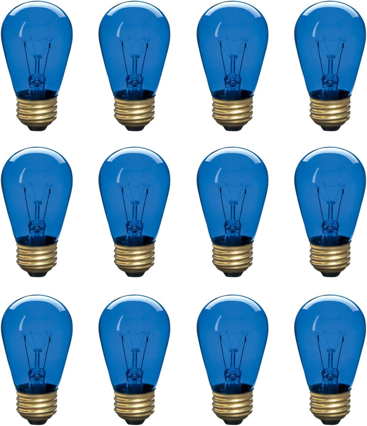 Incandescent S14 Edison Light Bulb, String Light Replacement, E26