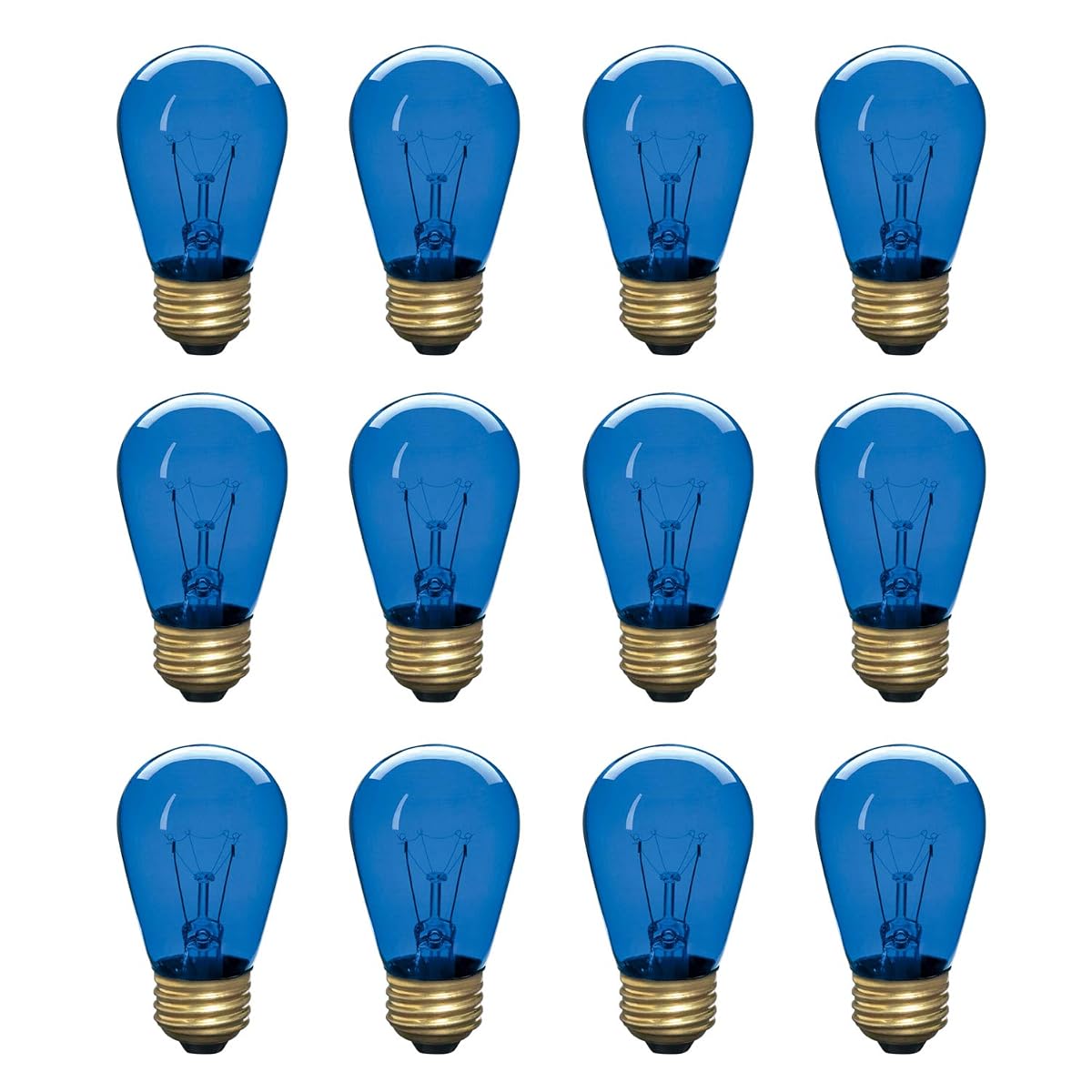 Incandescent S14 Edison Light Bulb, String Light Replacement, E26 Medium Base,