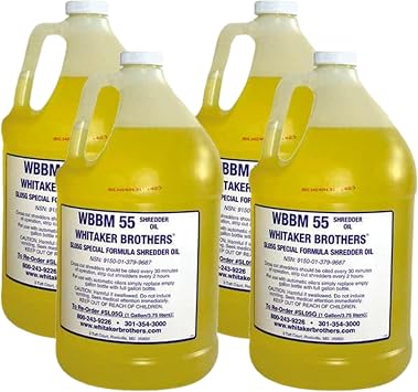 Gallon Kit for Auto Oiler Paper Shredders | 4 Gallons of Shredder Oil Hanging Style Bracket
