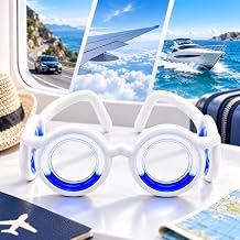 Gafas Antimareo sin Lentes con Líquido TPE Azul para Adultos y Niños