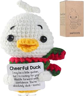 Emotional Support Crochet, Mini Cheerful Duck A Great Cute Friends and Family