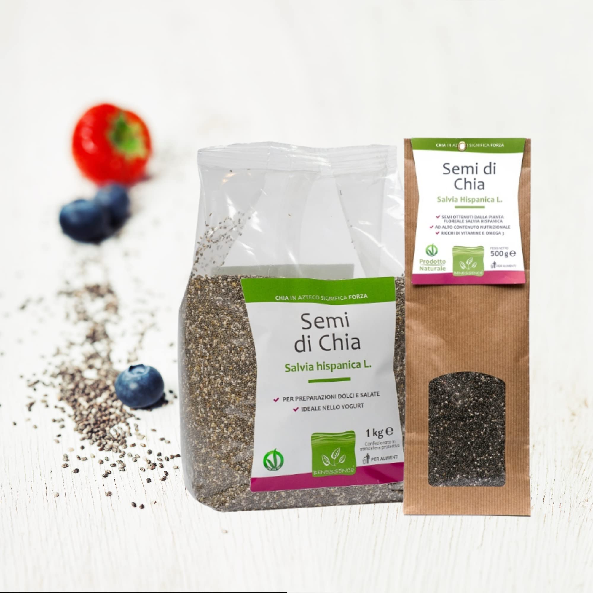 Benessence - Semi di Chia Biologici - 1 Kg