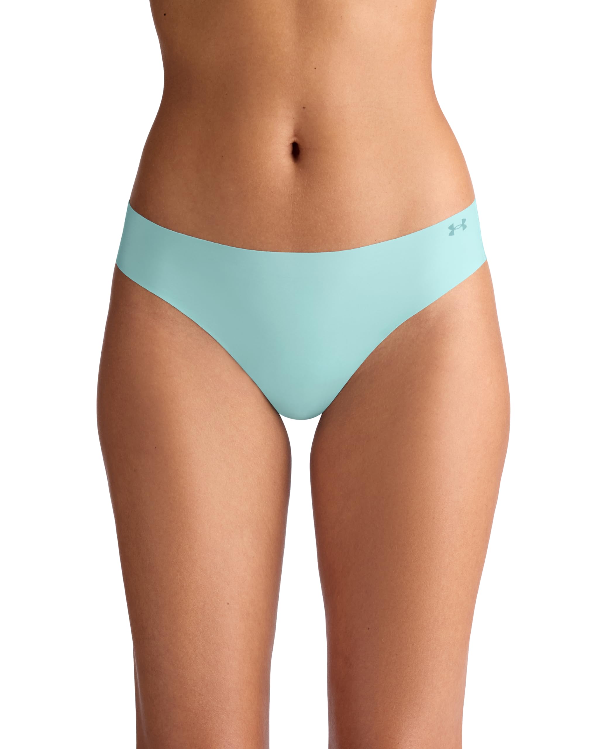 Under Armour Majtki stringi Kobiety Damska Bielizna Pure Stretch No Show Stringi Pant, 3 Pak Solid