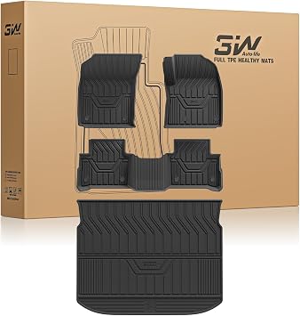 3W Floor Mats & Boot liner Fit for Nissan Qashqai 2023-2025 2026 Not for e-Power, Thorex  All Weather Car liners and Cargo Mats, Dog Friendly Trunk Mats Accessories Custom Fit for Nissan Qashqai