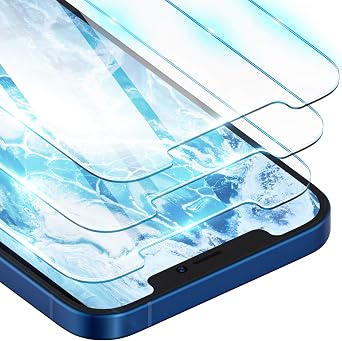 ORIbox Glass Screen Protector for iPhone 13 and iPhone 13 Pro, 3 Packs Anti-Scratch Eye-Protection HD Clear Tempered Glass Screen Protector
